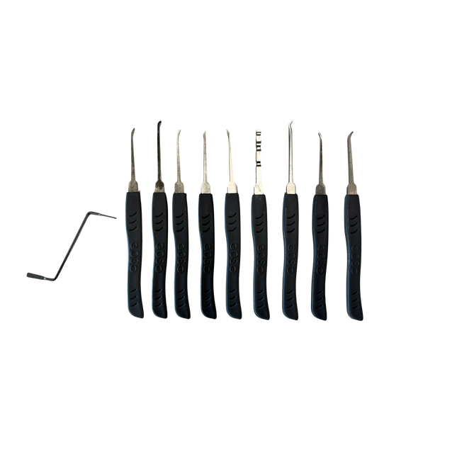 Goso set di grimaldelli da 10 pezzi – set completo per principianti