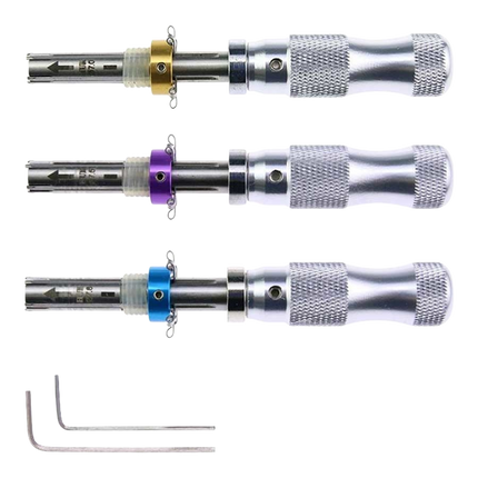 HUK Tubular pick 7 pin (set di 3 pezzi: 7,0mm, 7,5mm, 7,8mm)