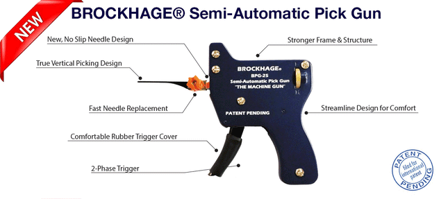 Brockhage BPG-25 Lockpick Gun semi-automatica