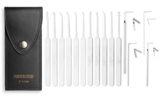 Southord set di grimaldelli (15 pezzi, slim-line)