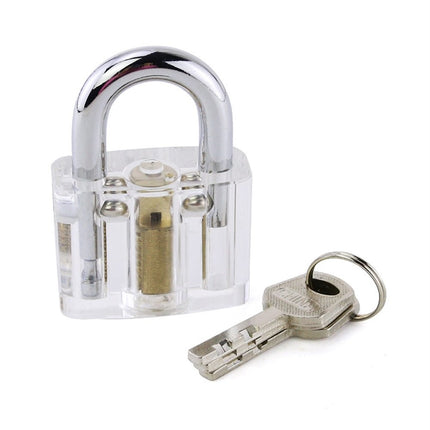 Lucchetto per esercitazioni a dischi (disk tumbler) trasparente